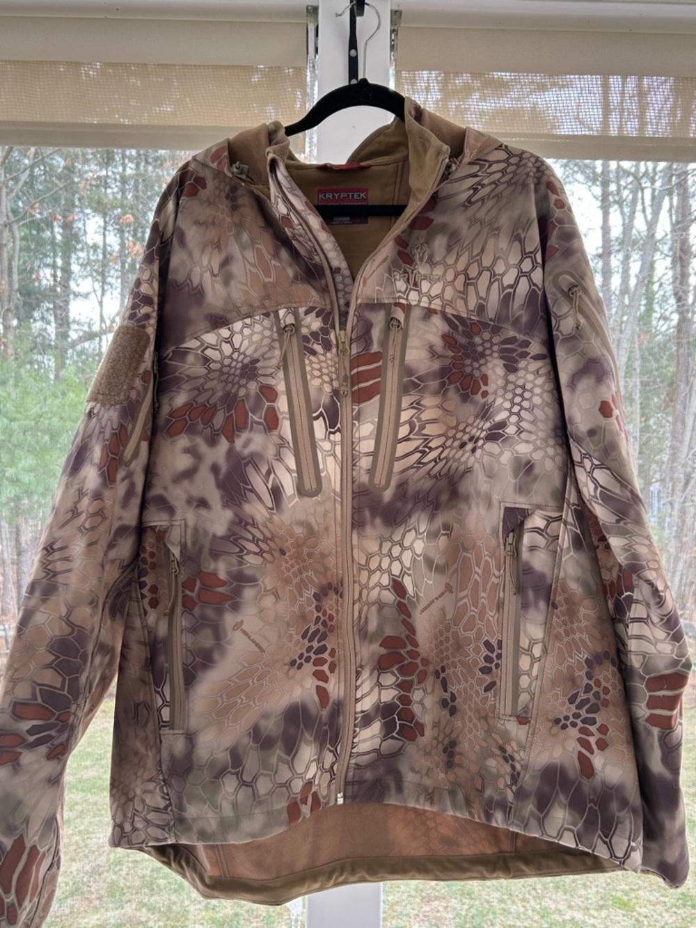 LIKE NEW KRYPTEK HIGHLANDER SOFT-SHELL FULL ZIP CAMO JACKET 2XL